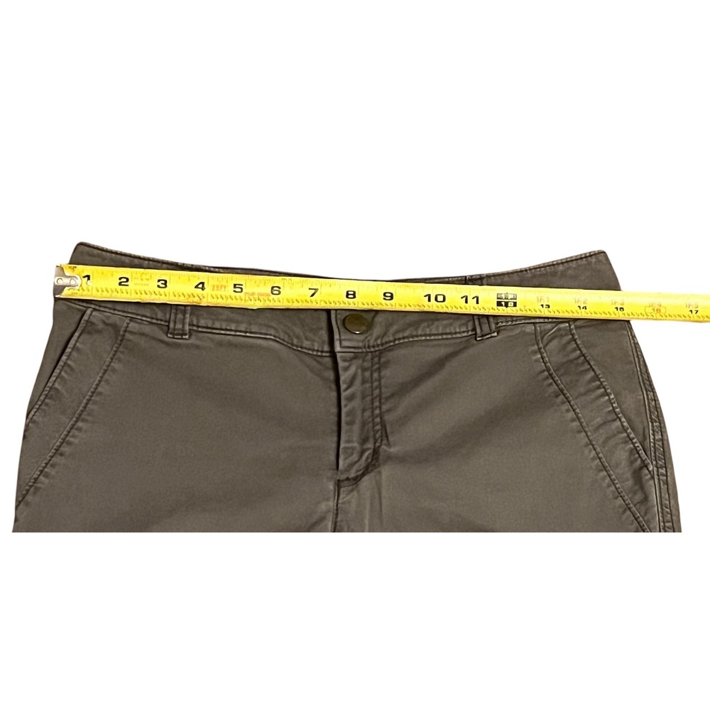 Athleta Cargo Pants Khaki Womens Size 4 Cropped Zip Pockets Casual Outdoor - Picture 3 of 10
